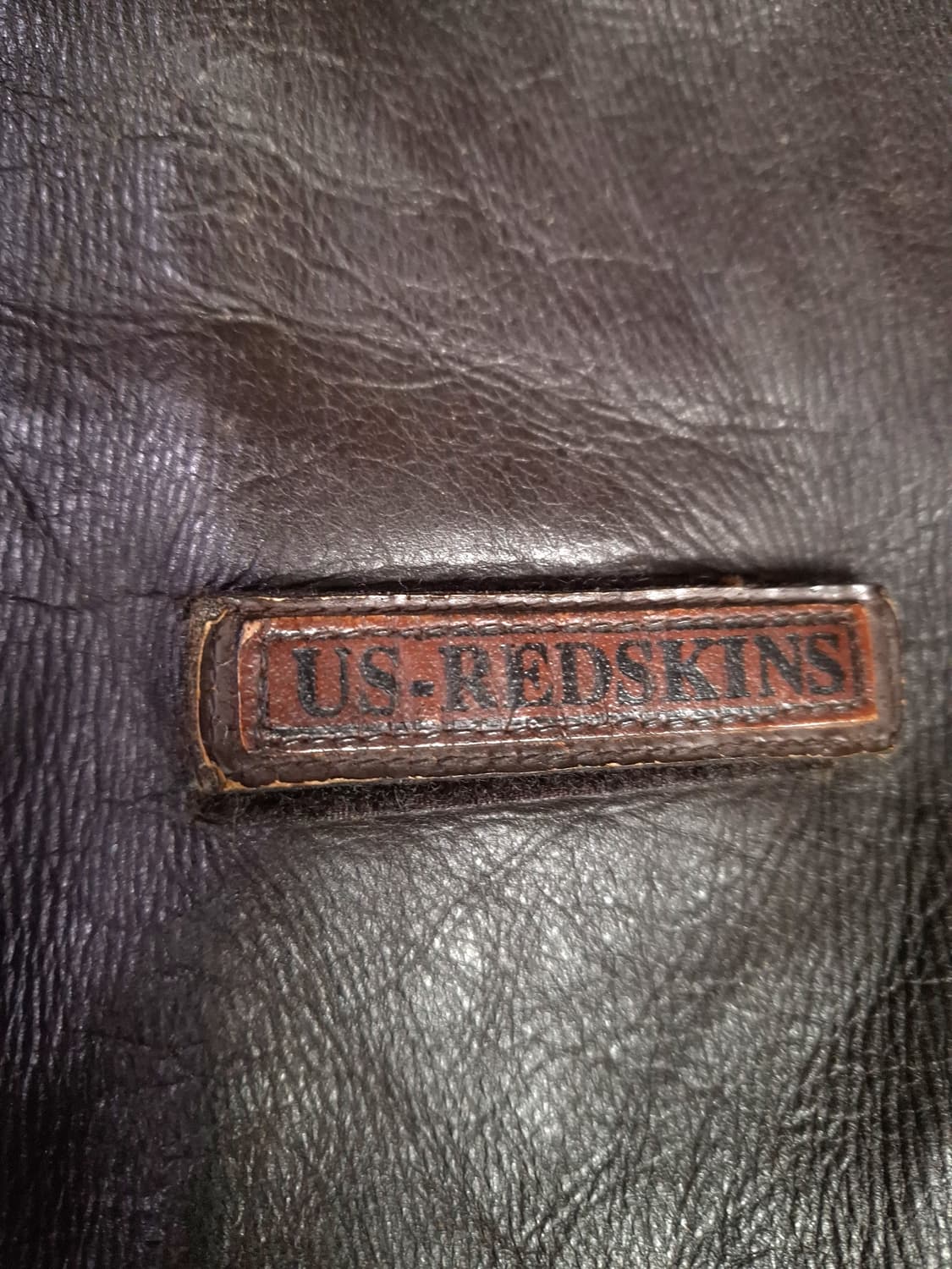 80's REDSKINS 리얼레더 항공자켓 상품이미지5