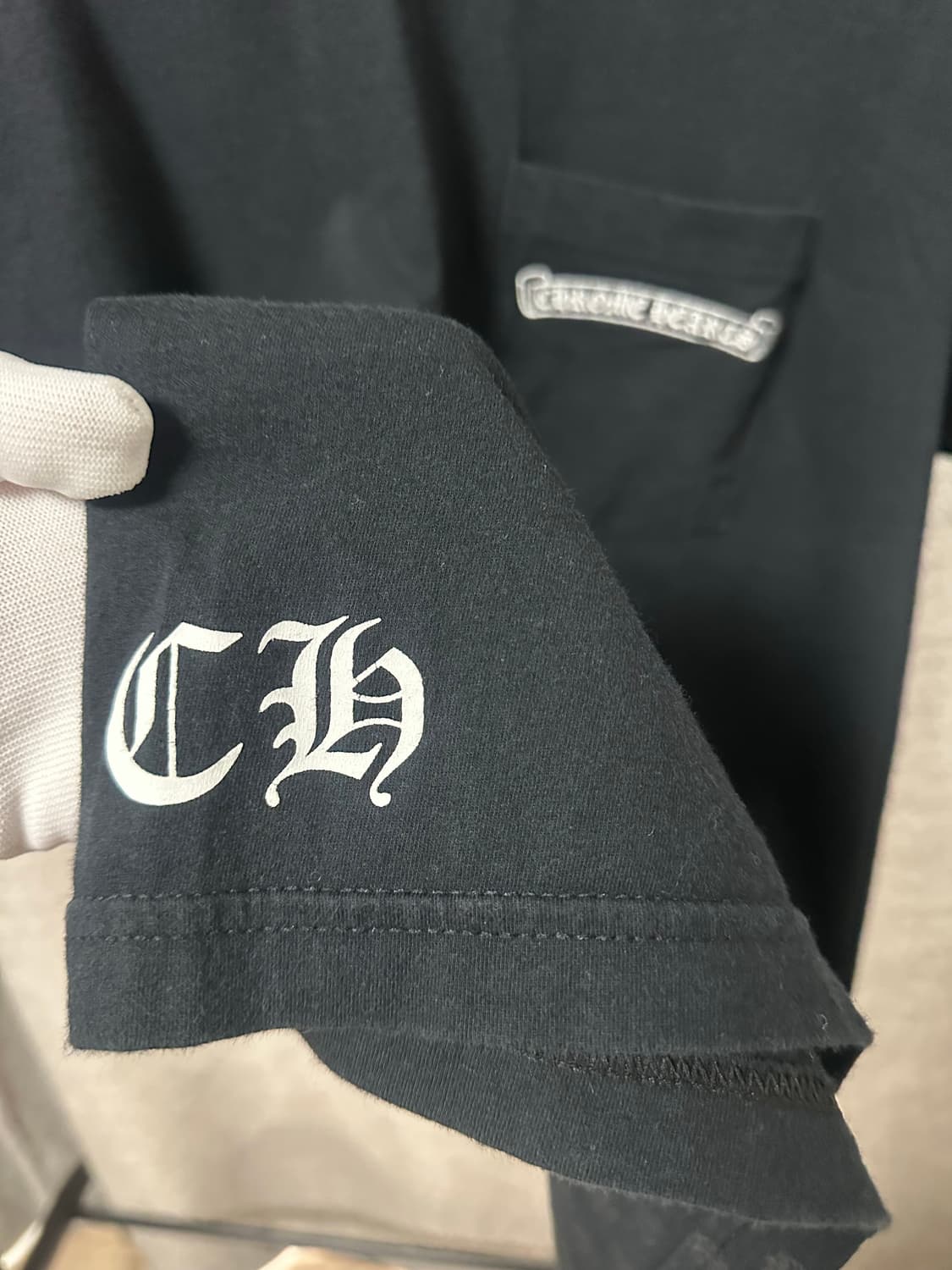 크롬하츠 플레어로고 반팔 블랙 (L) 상품이미지6