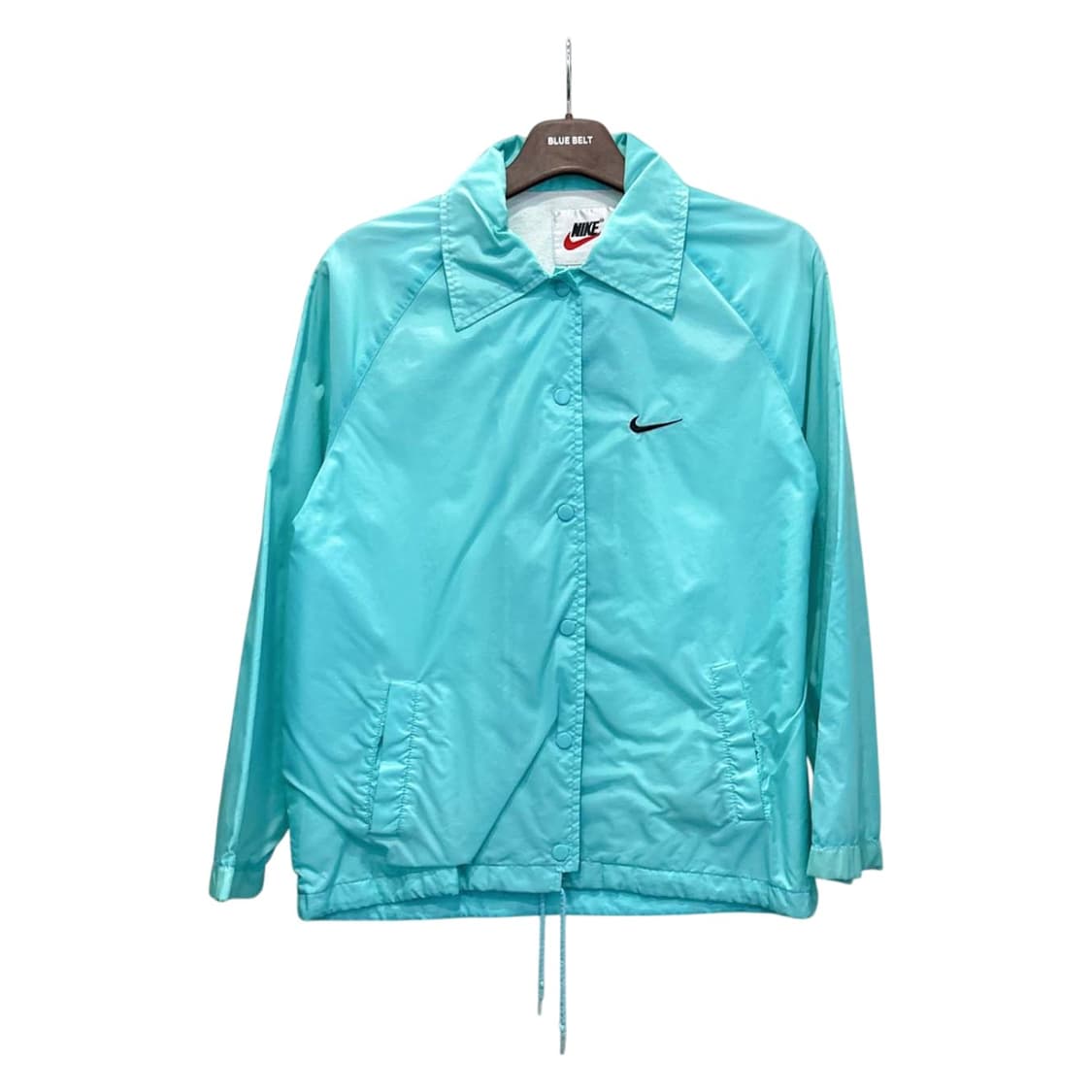 나이키 올드스쿨 코치 자켓 카라넥 스냅버튼 밑단 스트링 디테일 스카이블루 상품이미지1