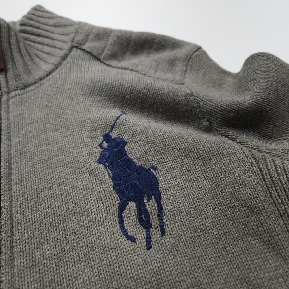 폴로 랄프로렌 빅포니 투웨이 니트 집업 (S) 상품이미지3