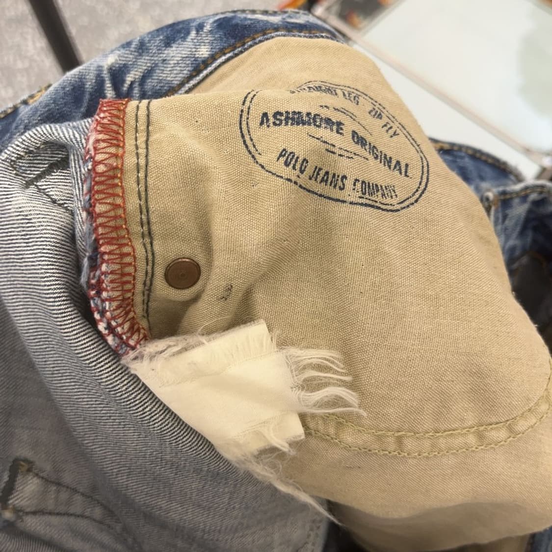폴로 랄프로렌 빈티지 데미지 데님팬츠 33인치 C06751 상품이미지6