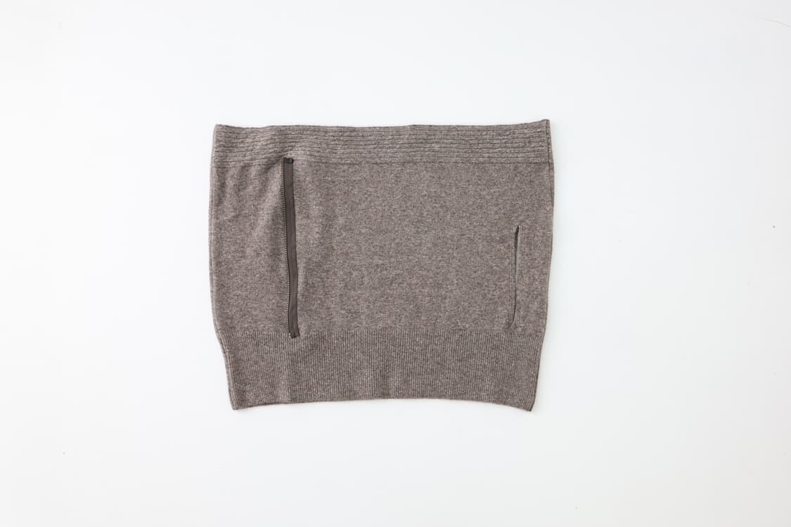 울리카상투스 집 니트 튜브 탑 Zip knit tube top 상품이미지4