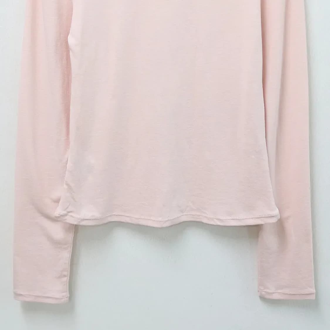GU 핑크 유넥 긴팔 티셔츠 61403 상품이미지6