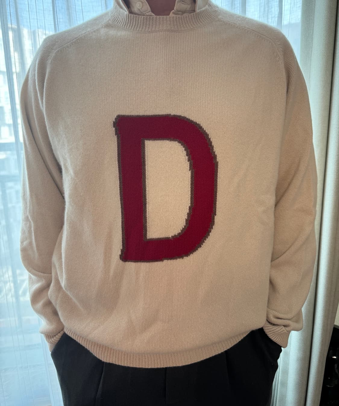 Drake's D로고 캐시미어(100%) 니트 상품이미지1