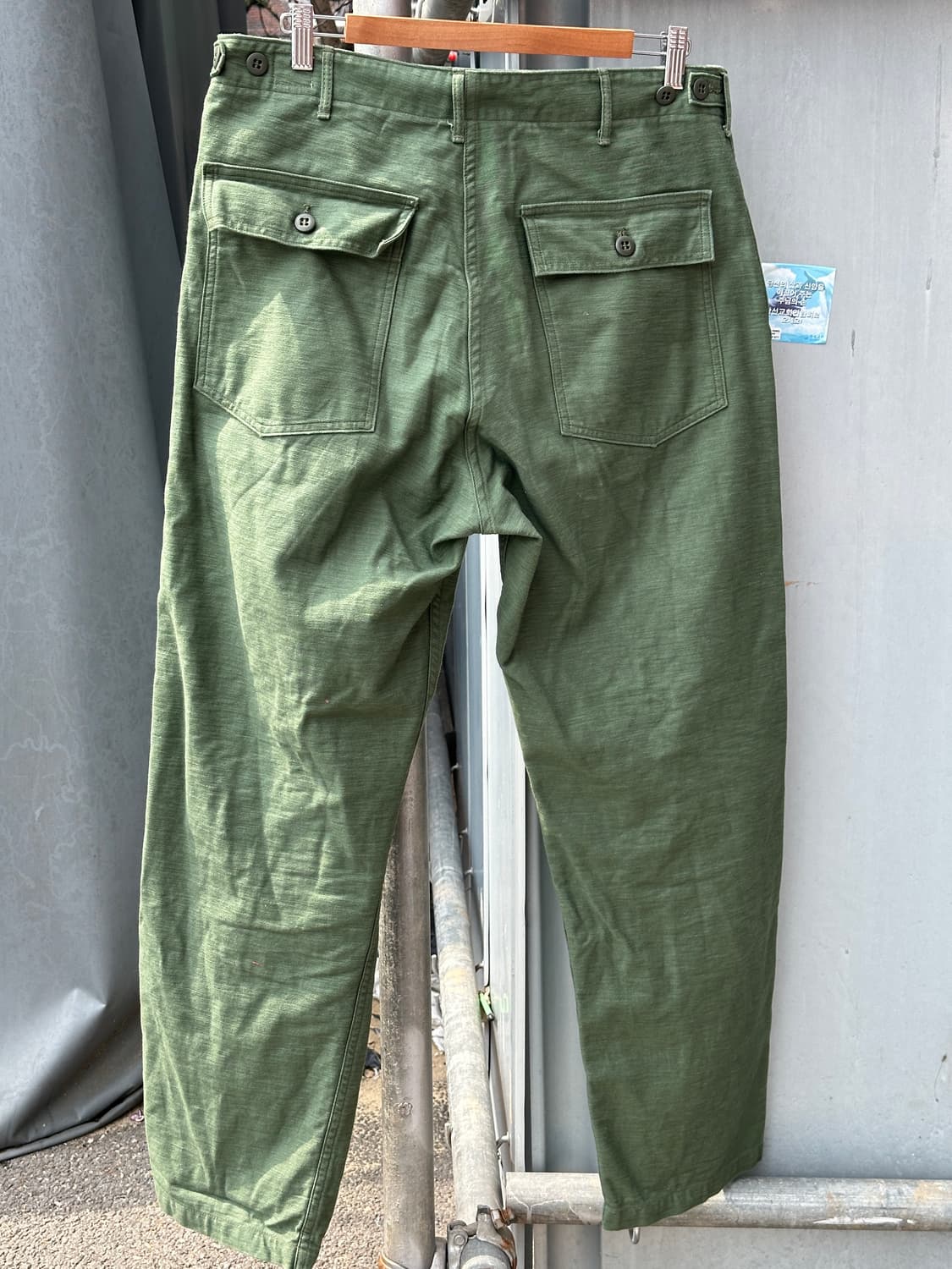 Orslow 오어슬로우 퍼티그 팬츠 올리브 카키 4사이즈 XL 상품이미지8