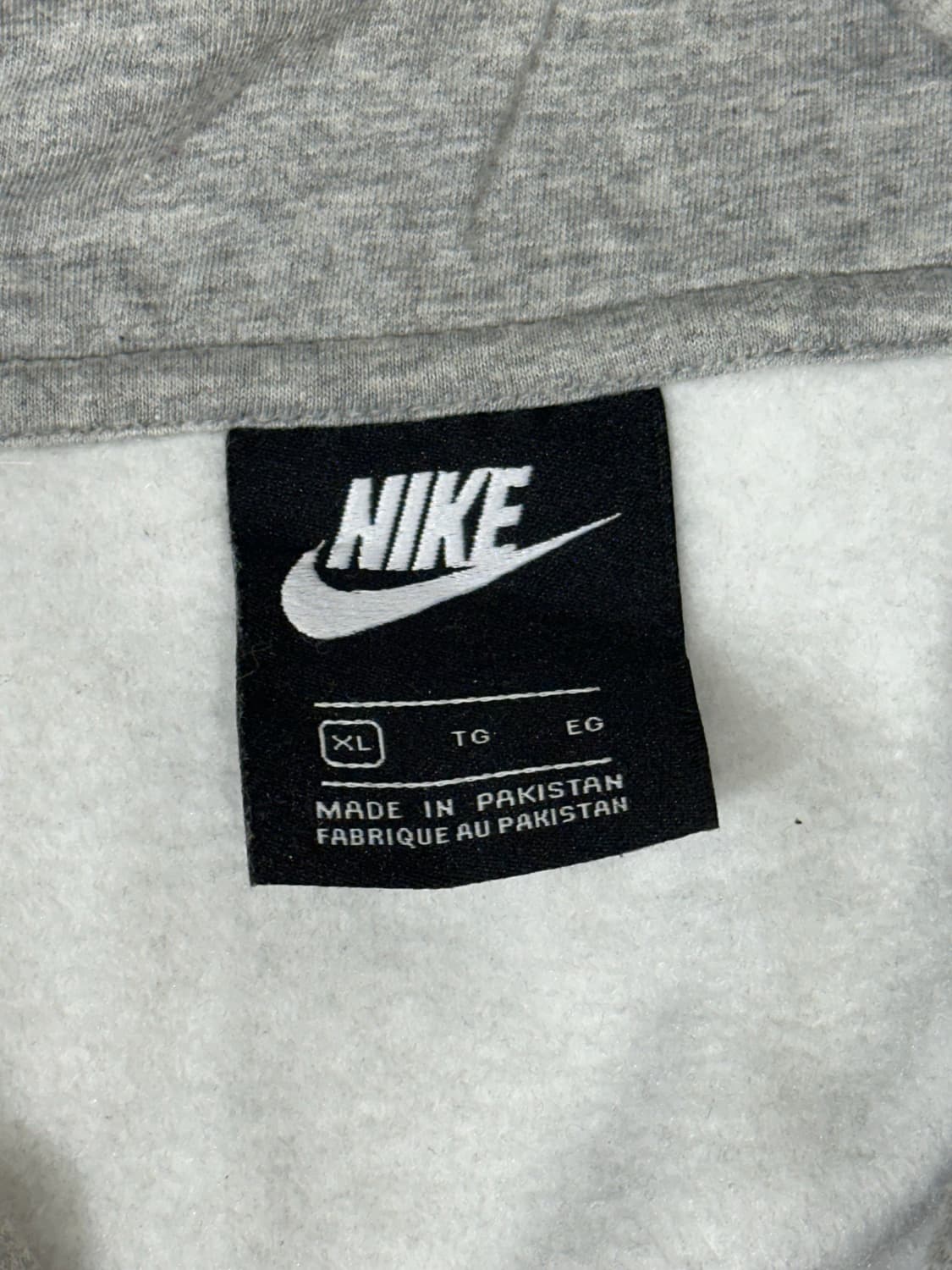 나이키 그레이 미드 화이트 스우시 후드 오버핏 후드티 XL 상품이미지7