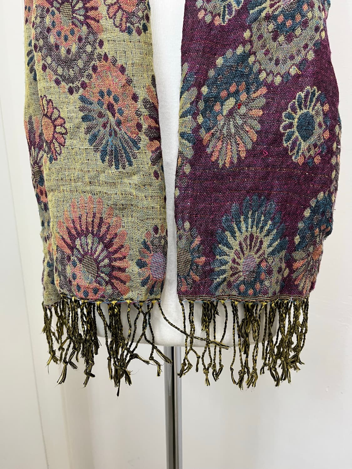 일본 빈티지 히피 집시 패턴 링클 머플러 상품이미지5