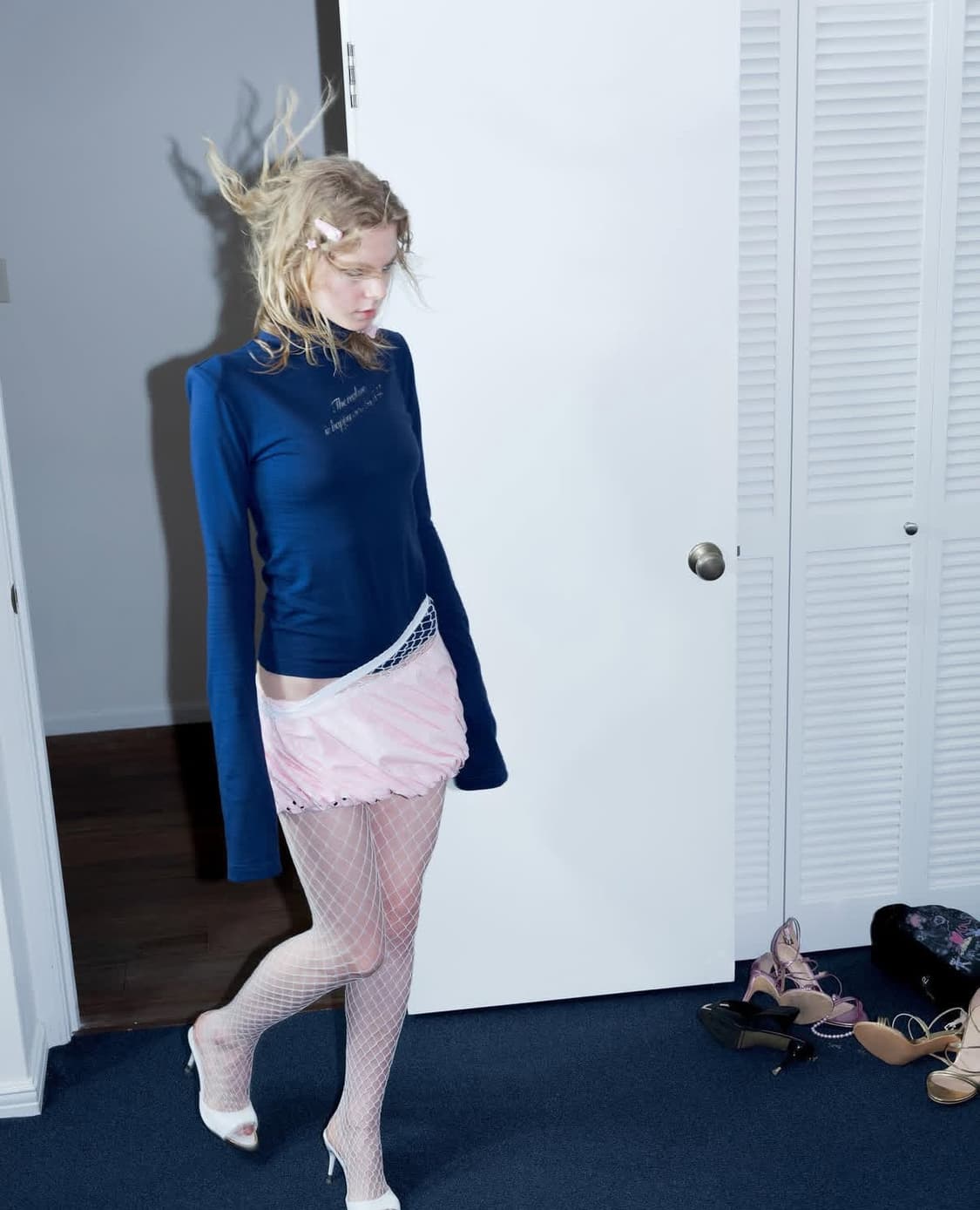 Ans Dotsloevner 핑크 도트 스커트 상품이미지1