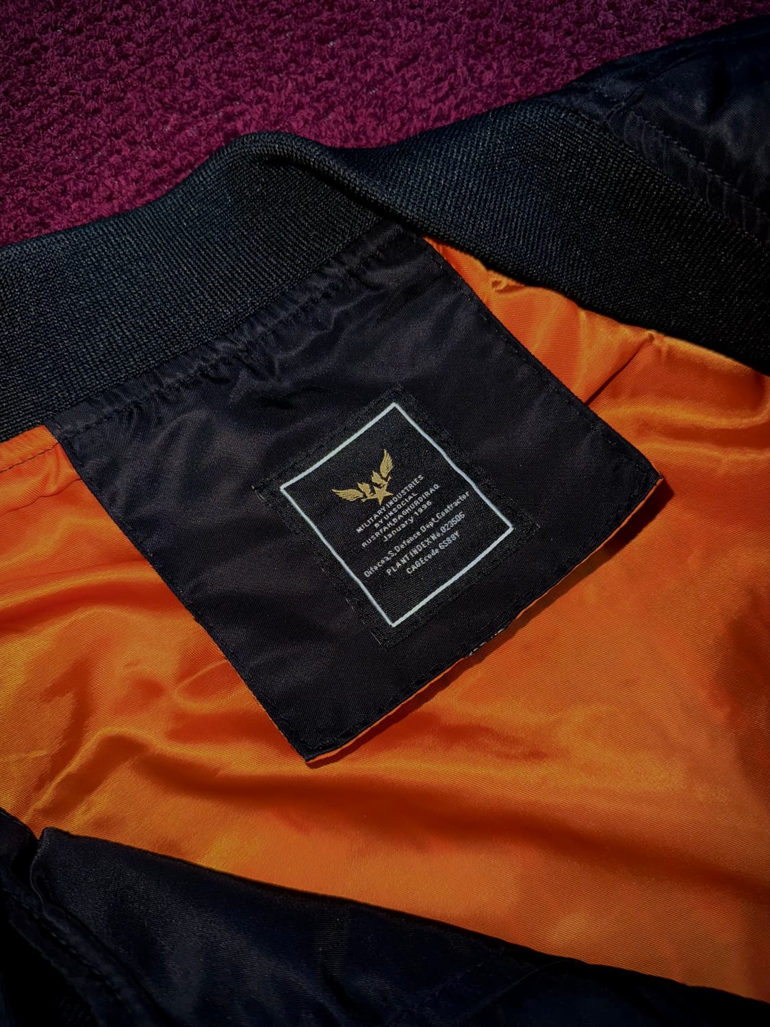 빈티지 무드 블랙 MA-1 항공점퍼 XL 상품이미지7