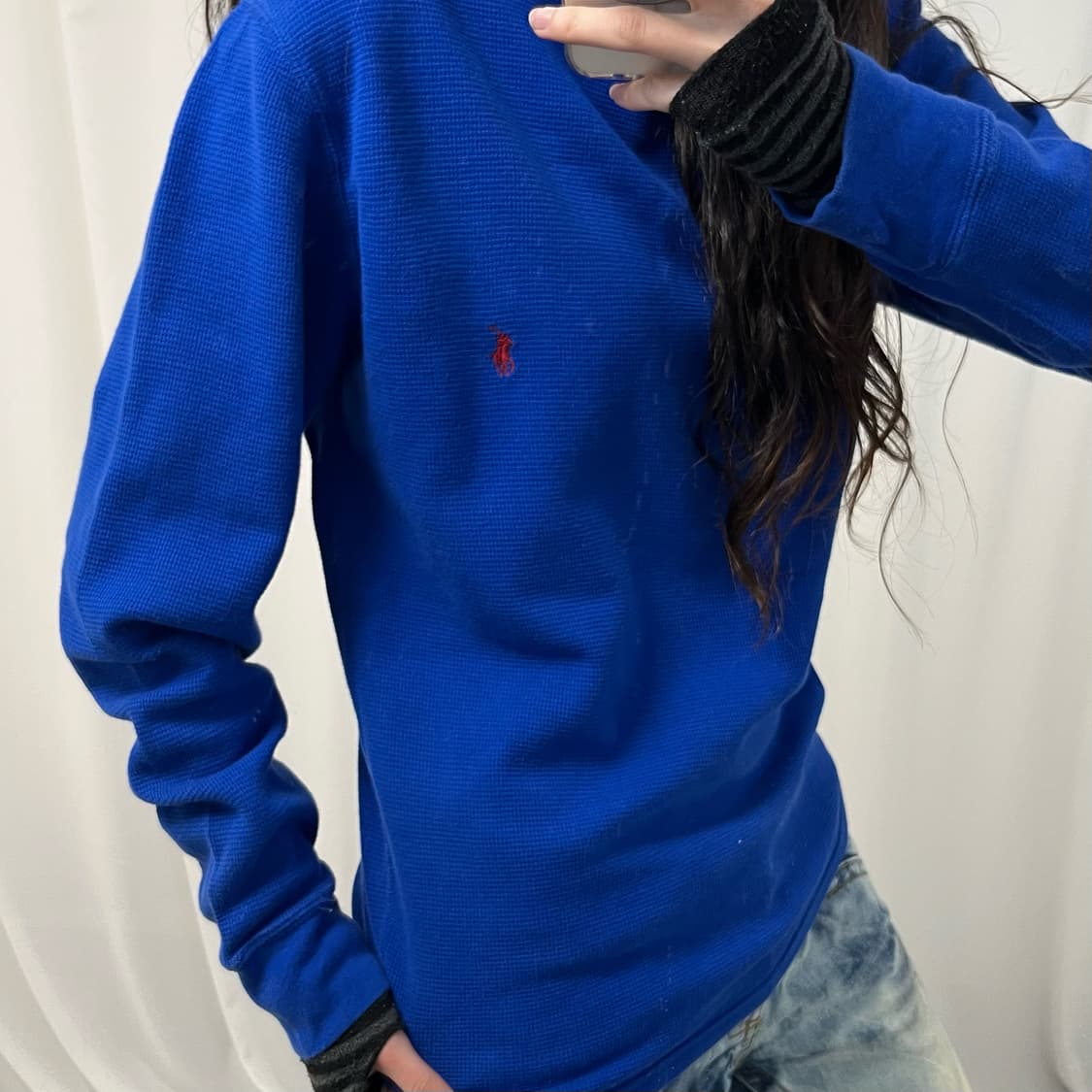 Polo Blue Waffle Tee 상품이미지3