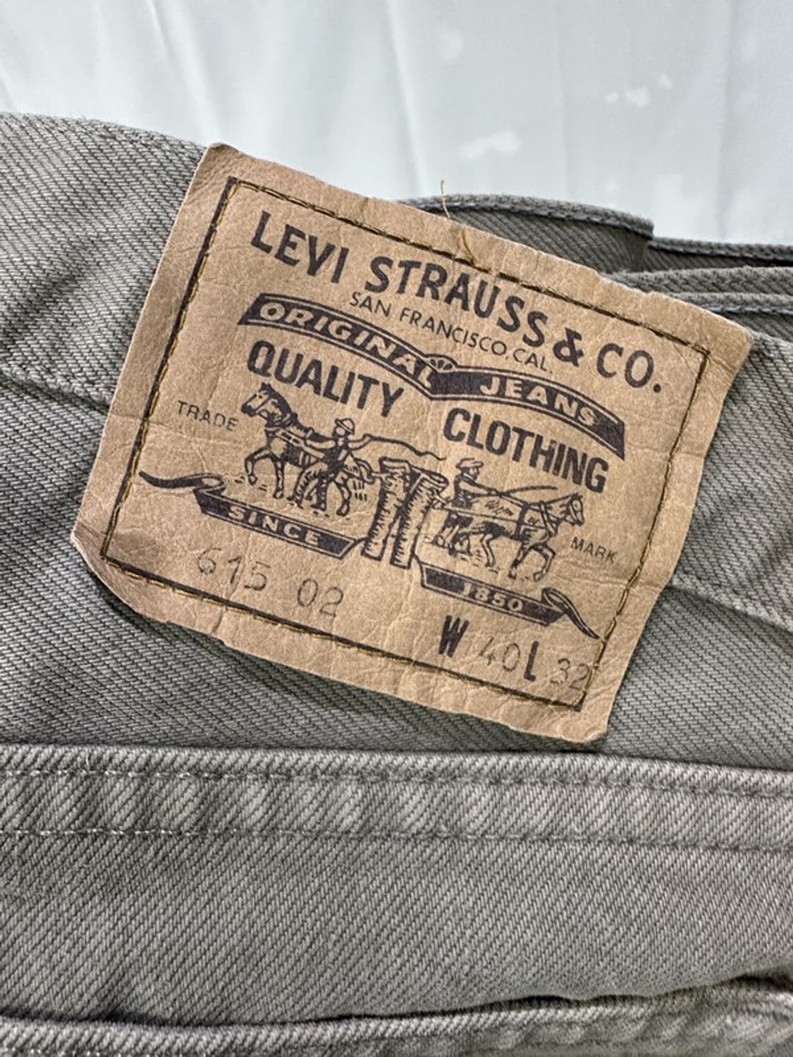 [W40L32] LEVI'S 리바이스615 90s UK 그레이데님 빈티지 상품이미지3