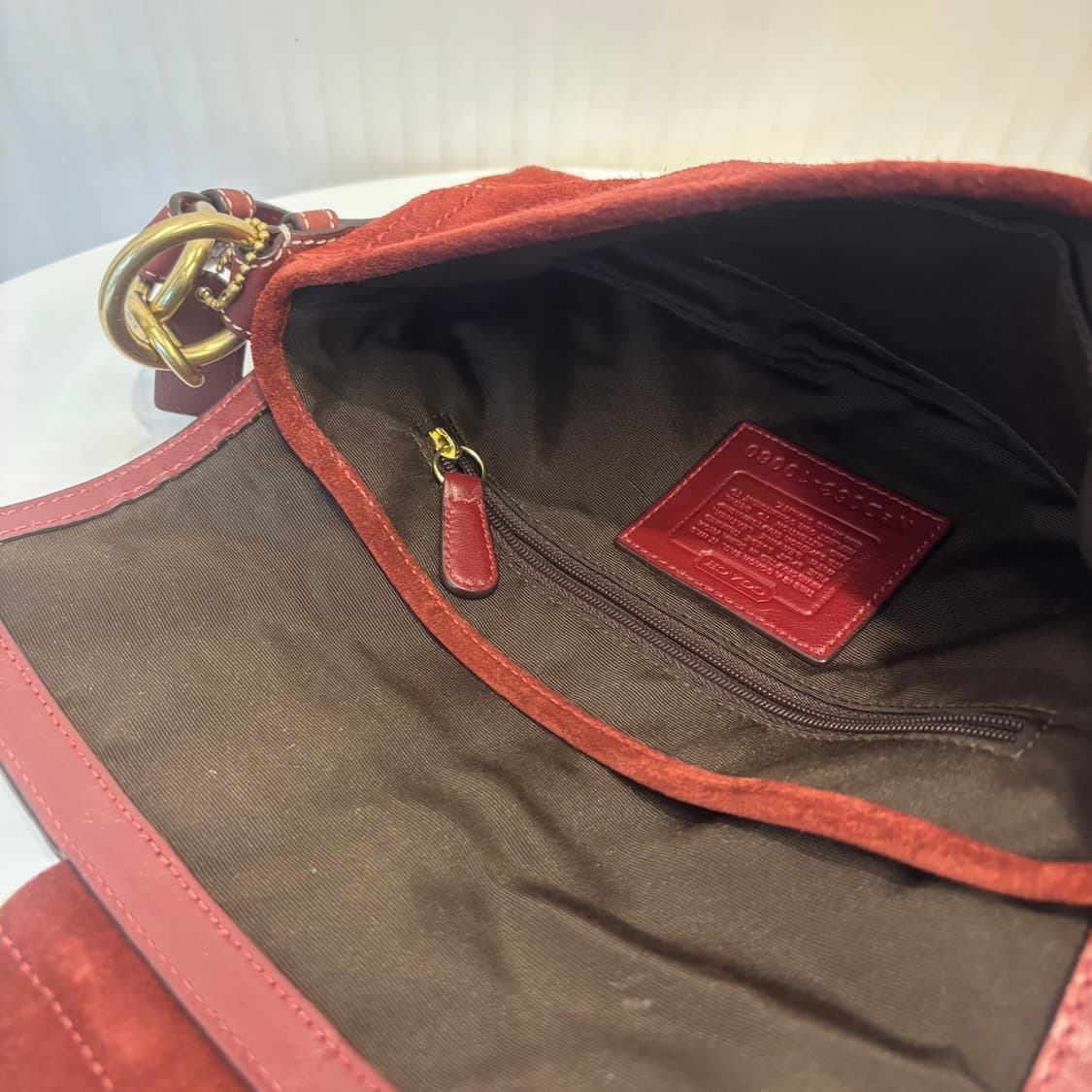 정품 코치 스웨이드 버클 숄더백     상품이미지10