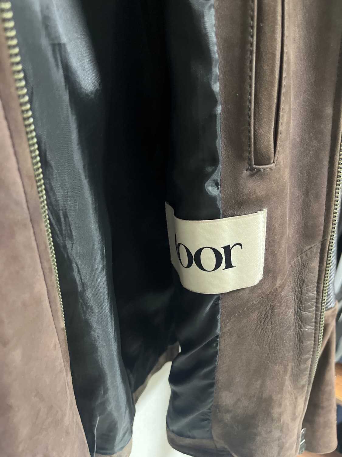 쿠어 믹스드 엠브로이더 바이커 자켓 상품이미지3