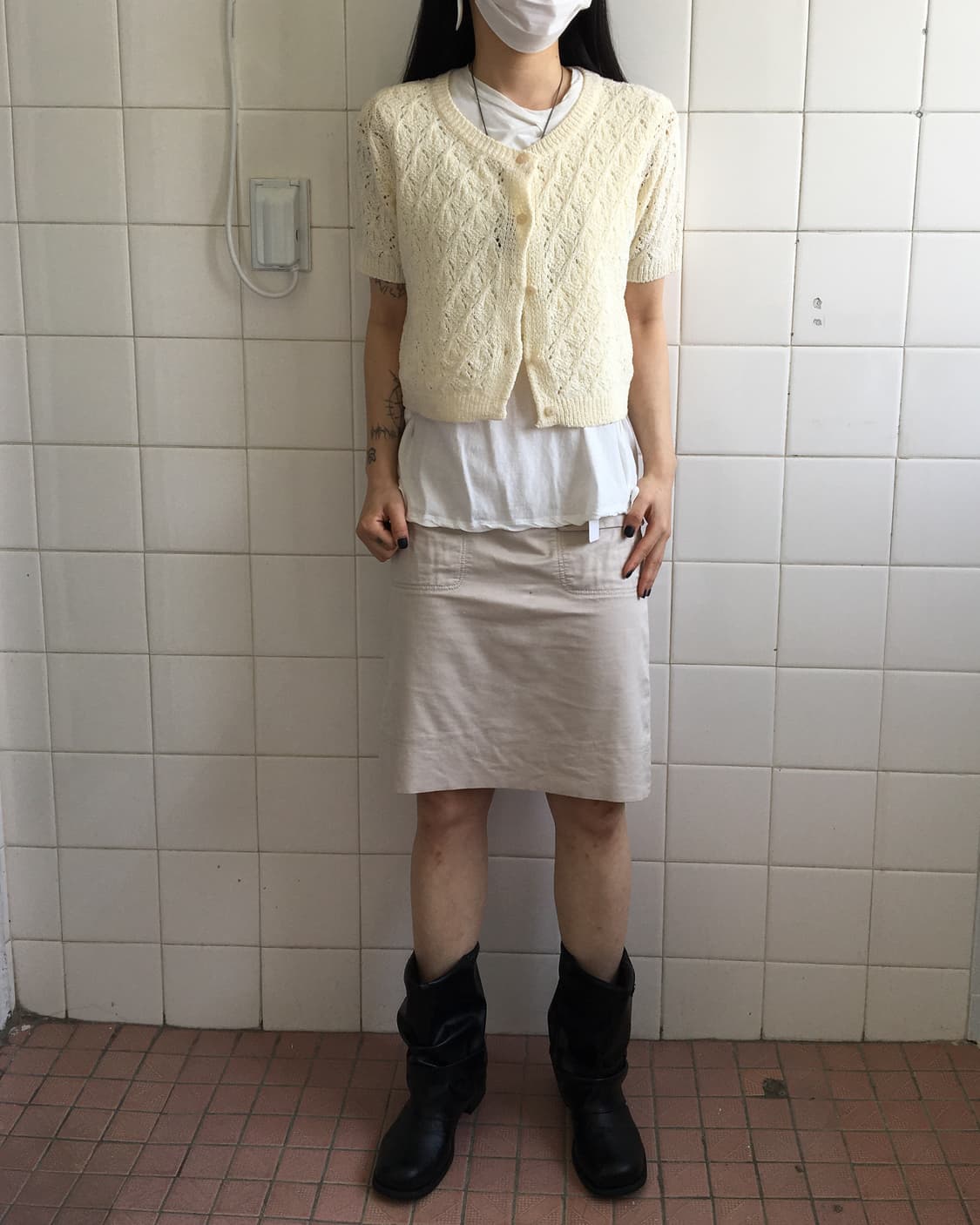 Crochet knit cardigan 상품이미지1