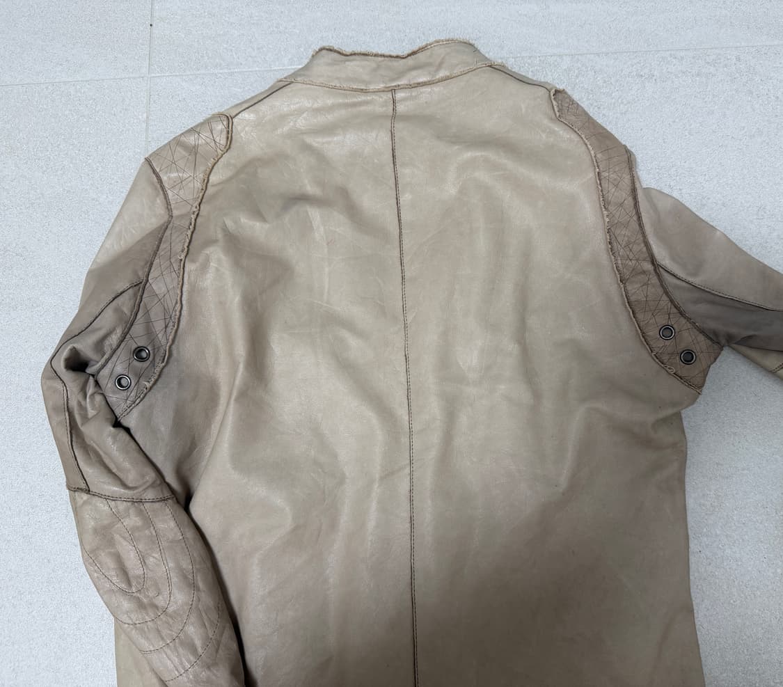 leather jacket 투웨이 아일렛 소가죽 레더자켓 상품이미지6