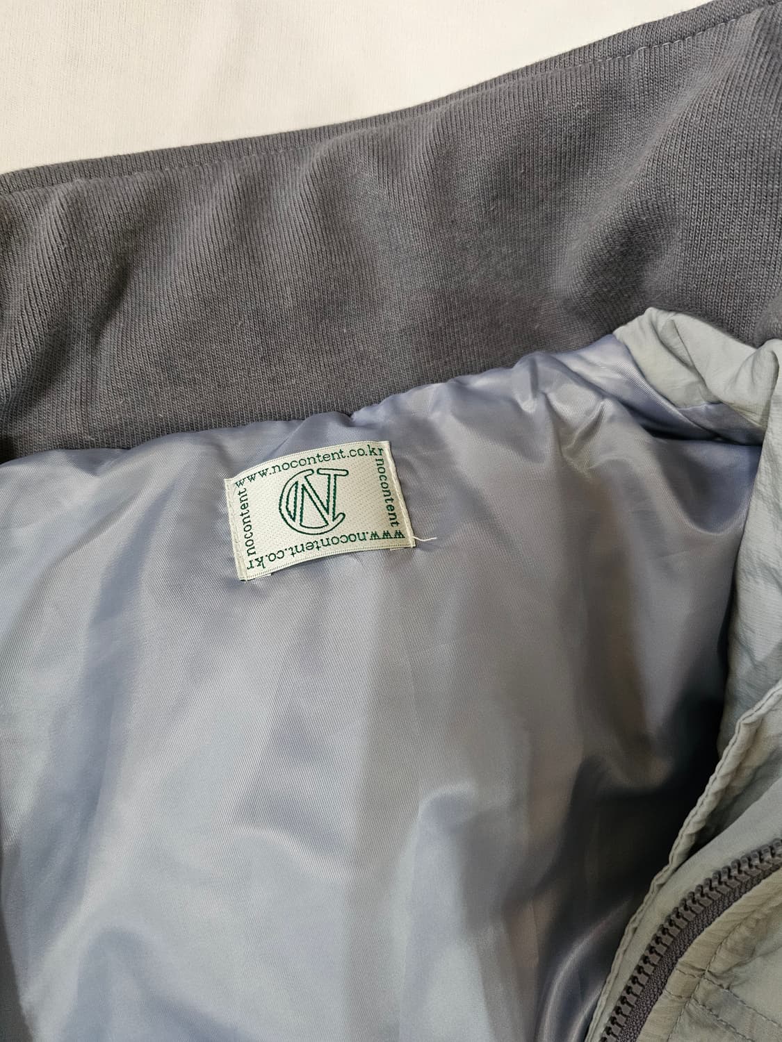 노컨텐츠 윈터 점퍼 라이트그레이 패딩 자켓 상품이미지8