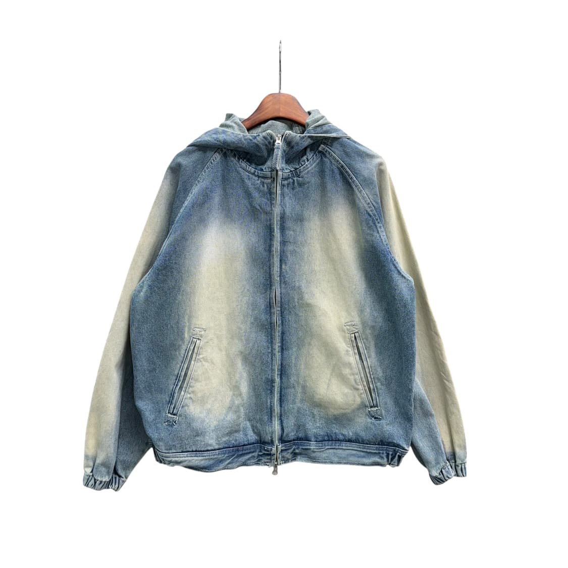 [M] 위캔더스 워싱 데님 후드집업 상품이미지3