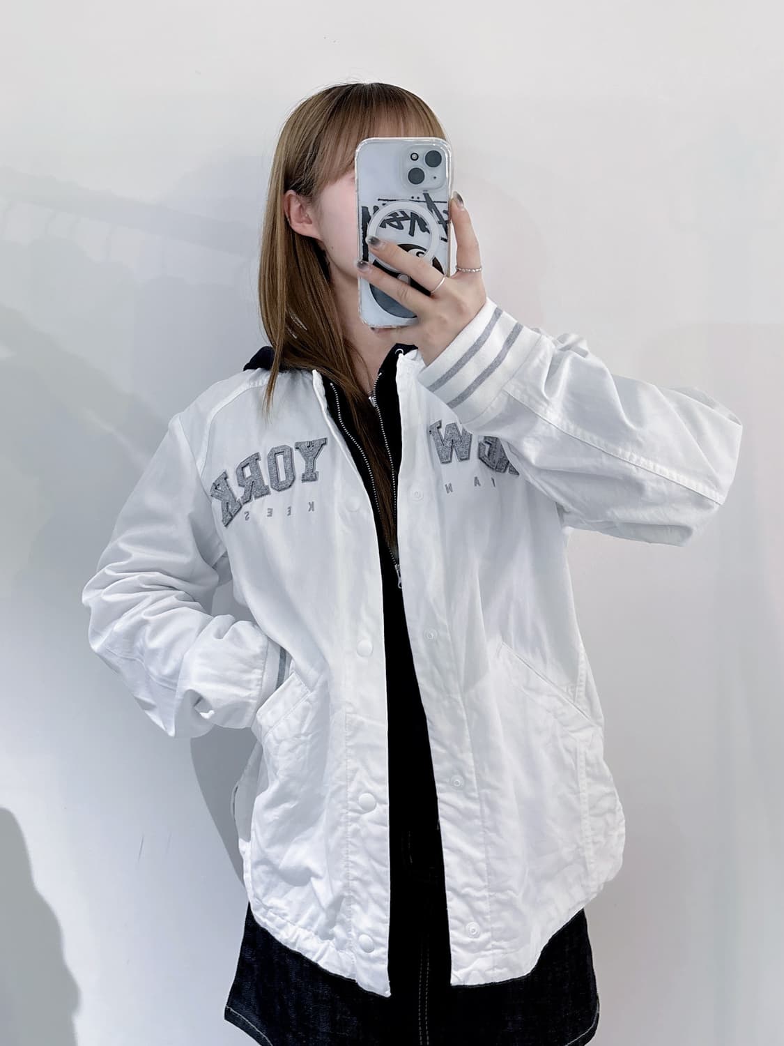 MLB 뉴욕양키스 화이트 코튼 스타디움 자켓 상품이미지2