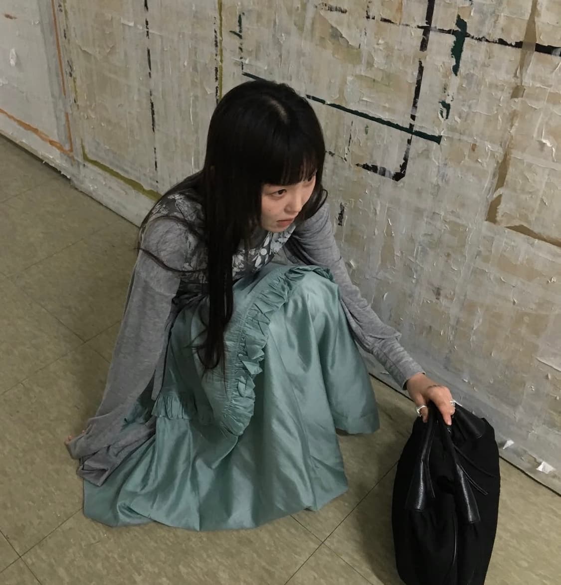 텍스처서울 볼륨 스커트 민트 상품이미지4