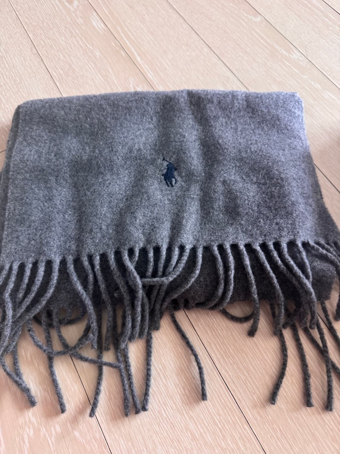 폴로랄프로렌 리사이클 그레이 울 머플러 상품이미지2