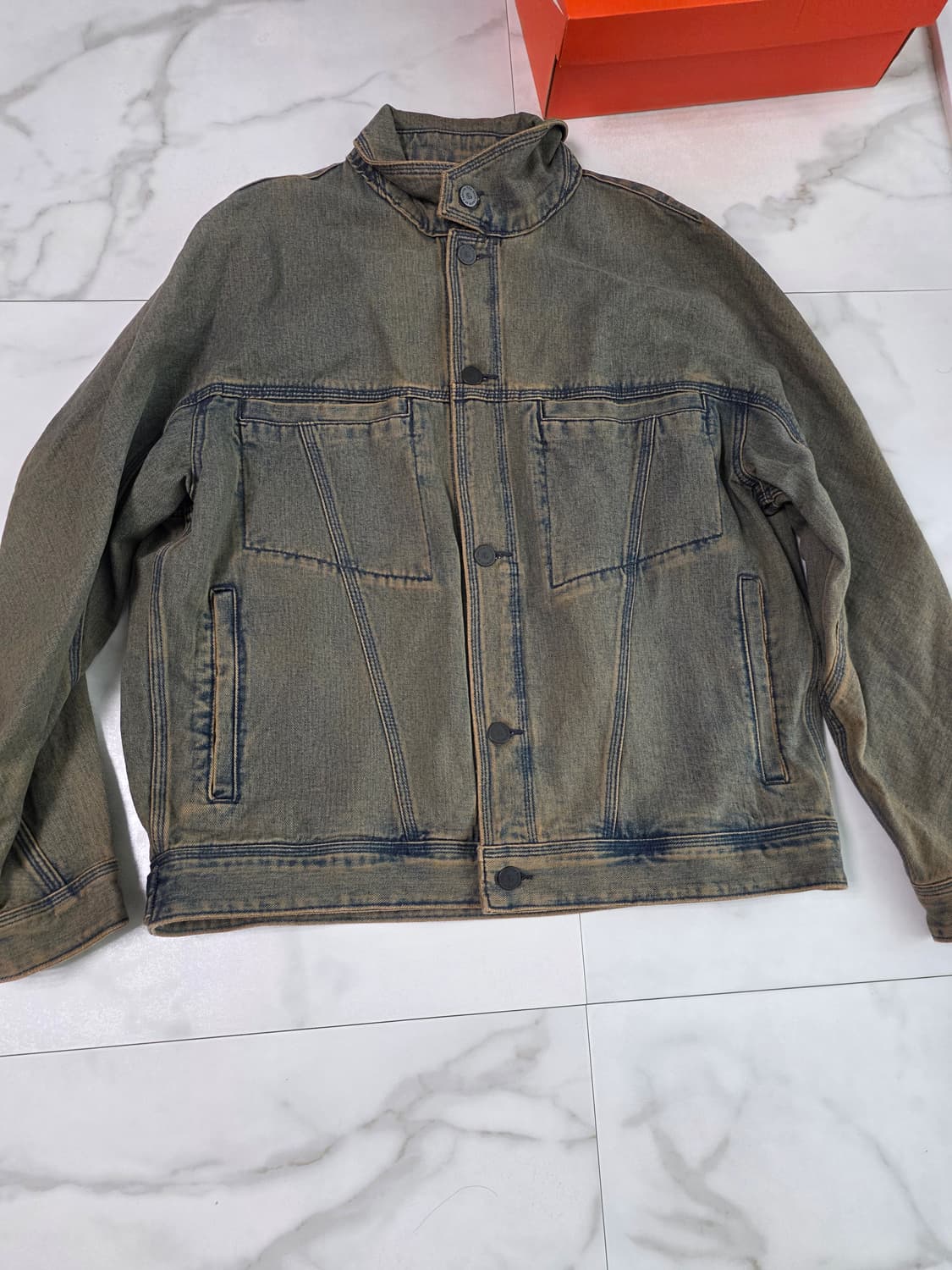 allegri washed denim jacket 상품이미지1