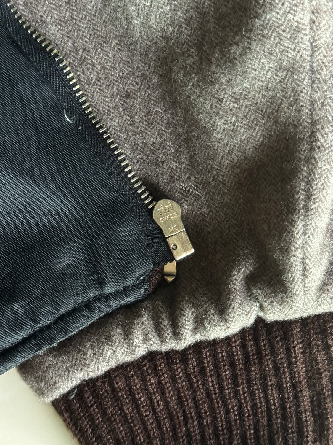 90s agnes b homme harringbone jacket 상품이미지5