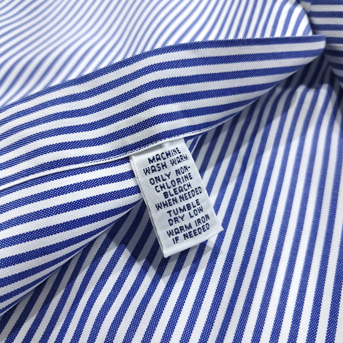 CL711 XL 폴로 90s 홍콩판 블루 스트라이프 셔츠 남방 상품이미지5