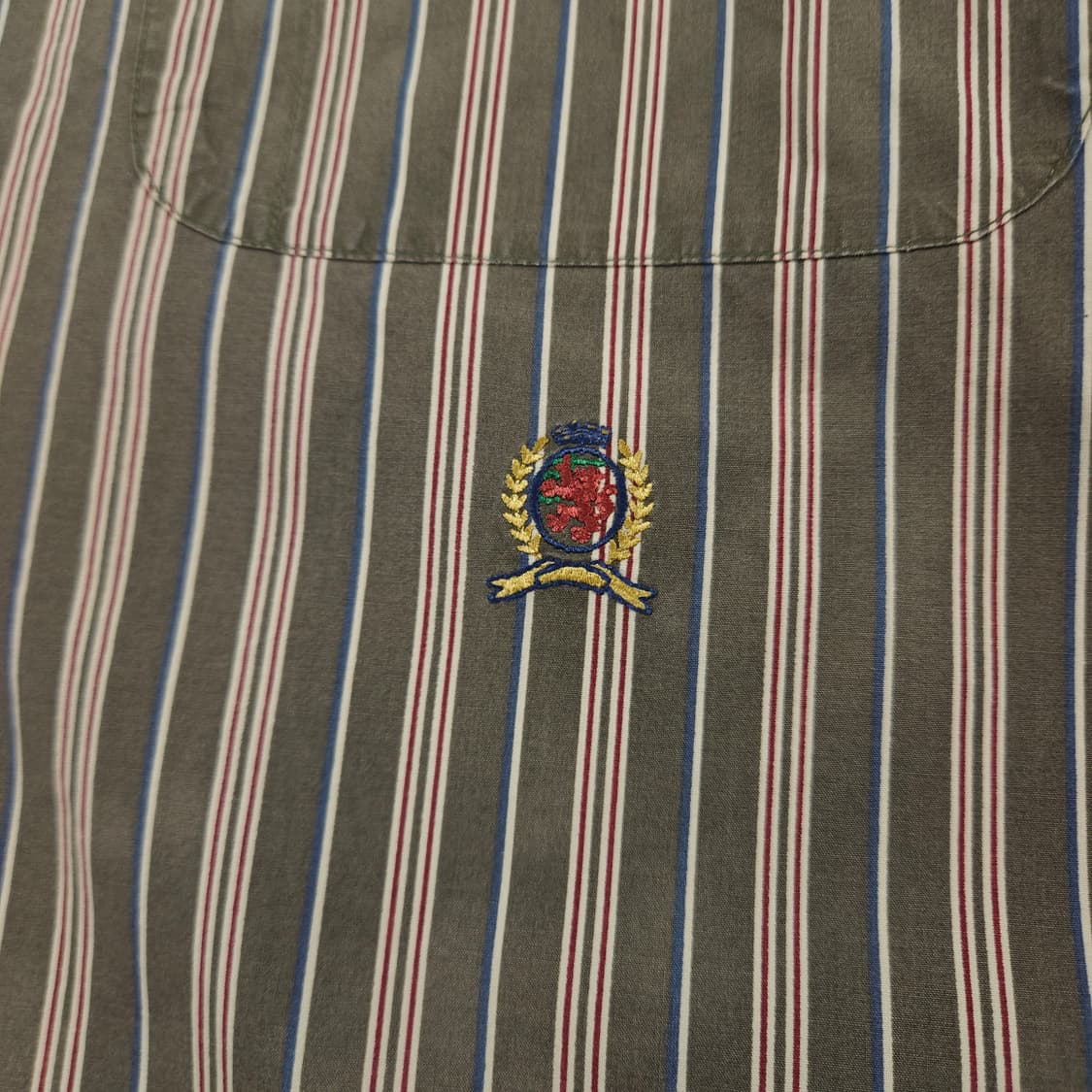 XL(105) 타미 힐피거 스트라이프 오버핏 셔츠 상품이미지3