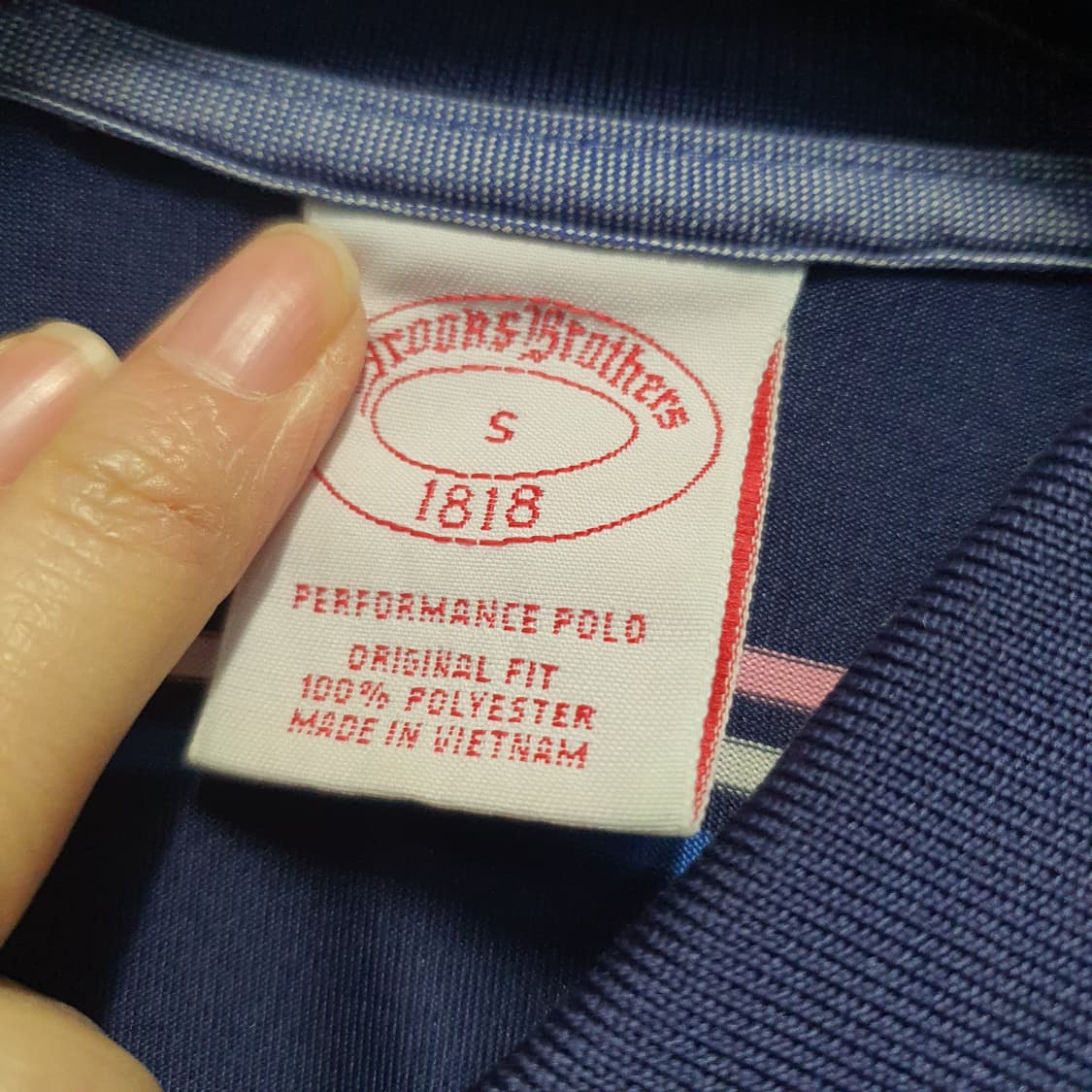 브룩스 브라더스 스트라이프 기능성 반팔 폴로티  상품이미지5