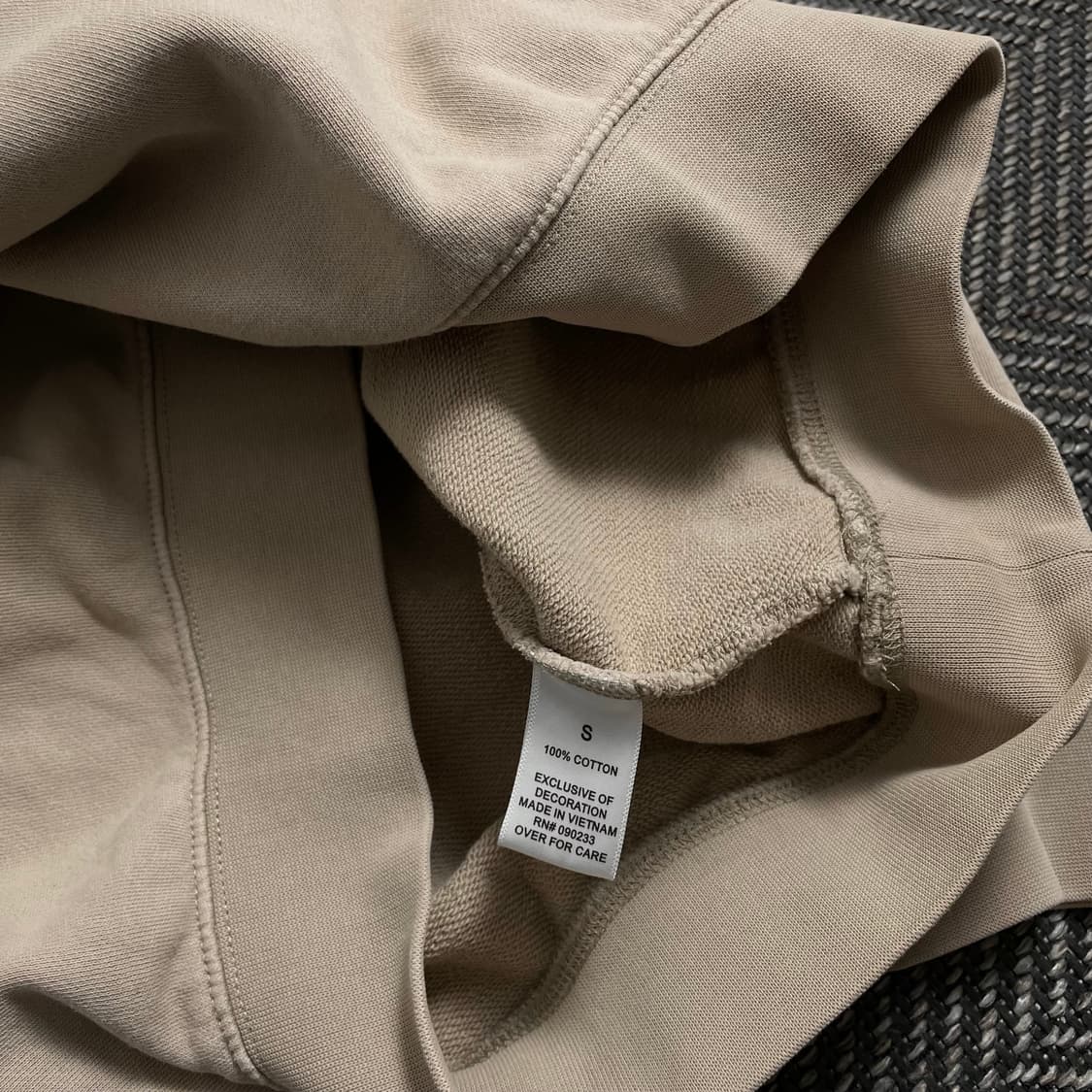 피어오브갓 에센셜 빅로고 박시핏 크림 롱 슬리브 o 4415 상품이미지5