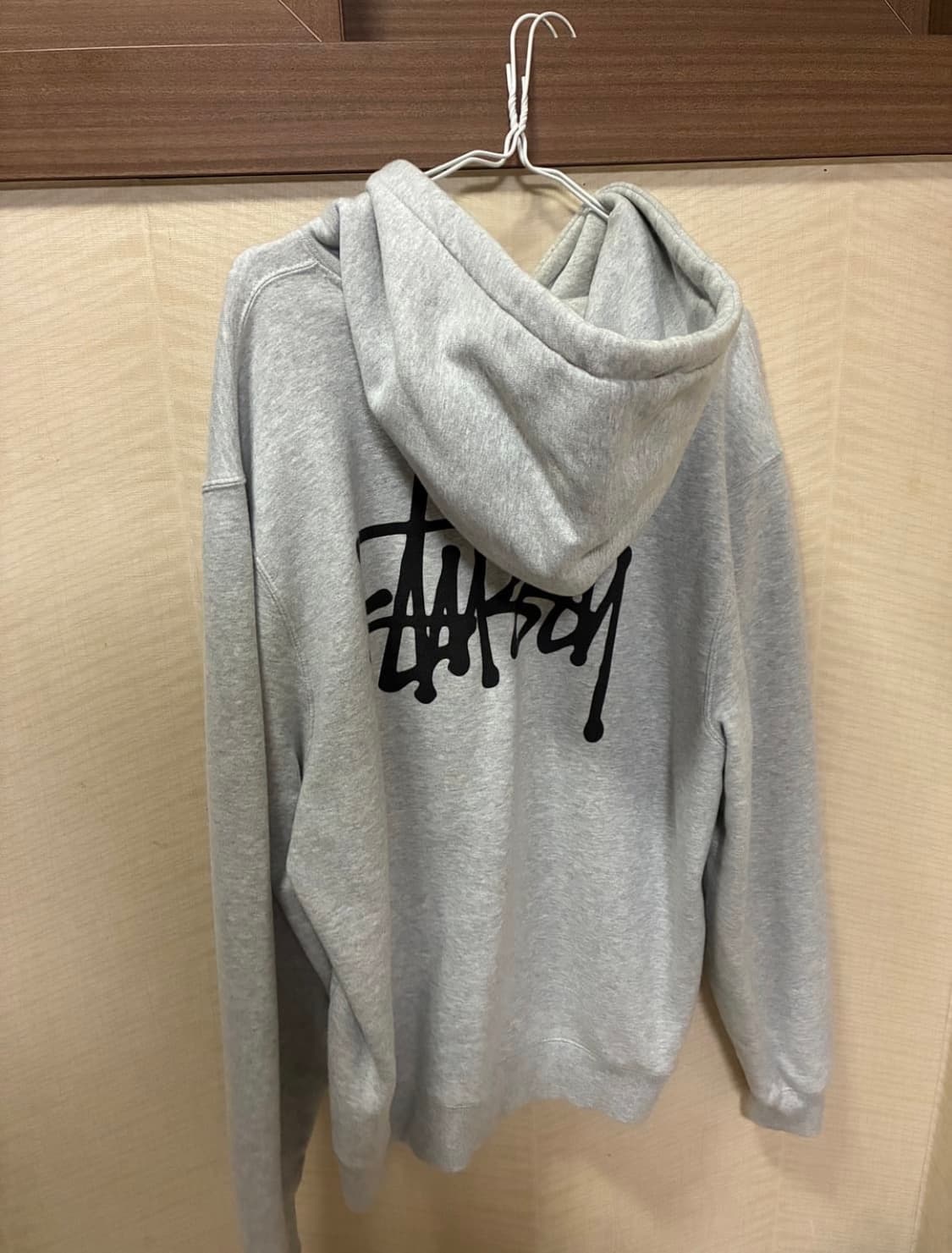 스투시 베이직 후드티 애쉬헤더 L 상품이미지1