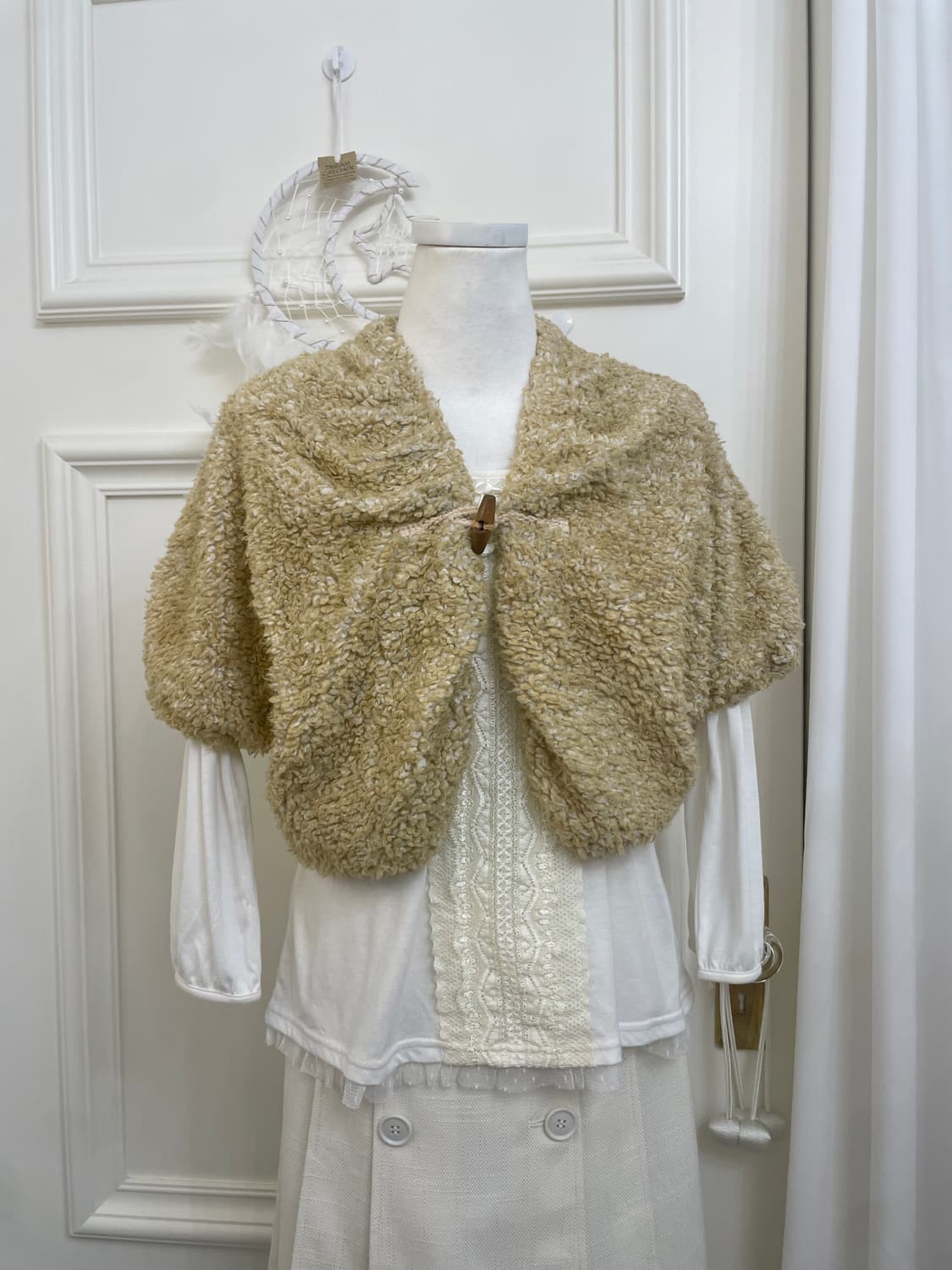 white lace bow point fairy top(size-L) 상품이미지9