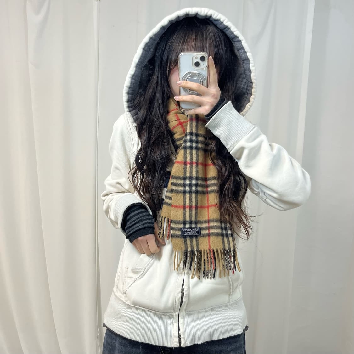 Burberry Cashmere Nova Check Muffler 상품이미지1