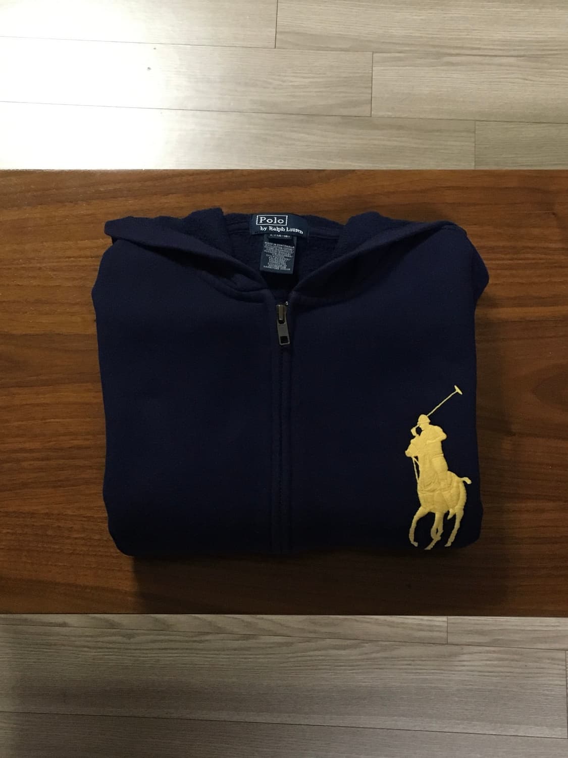 폴로 빅포니 후드집업 네이비 상품이미지1