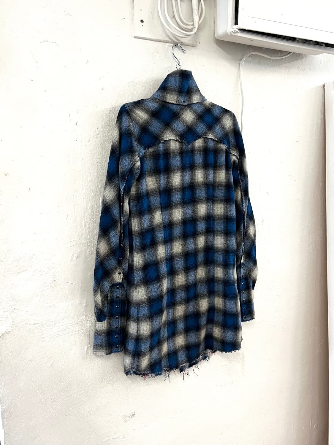 LGB 울 플란넬 그런지 롱셔츠 상품이미지9