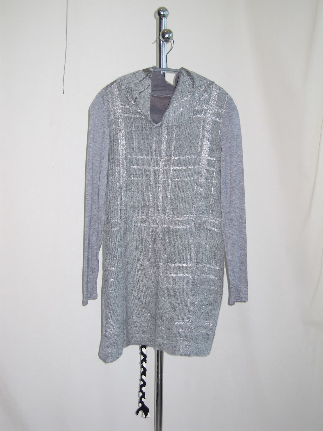 Hiroko Bis 실버 프린팅 롱 니트 상품이미지2