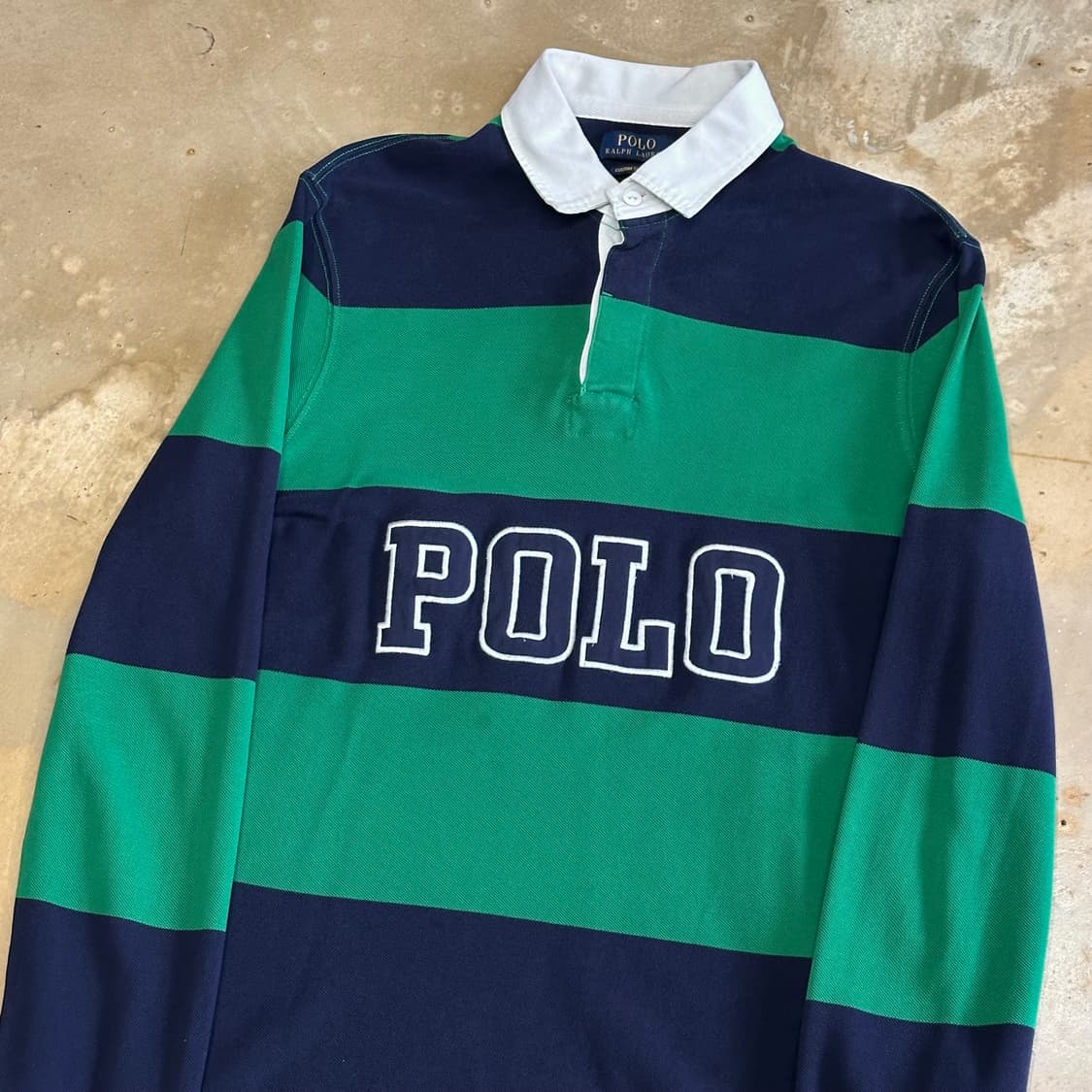 L 폴로랄프로렌 빅로고 스트라이프 럭비티 상품이미지1