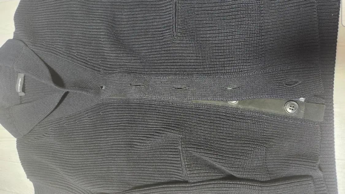 제냐 코튼 실크 숄카라 가디건 54 블랙 상품이미지4