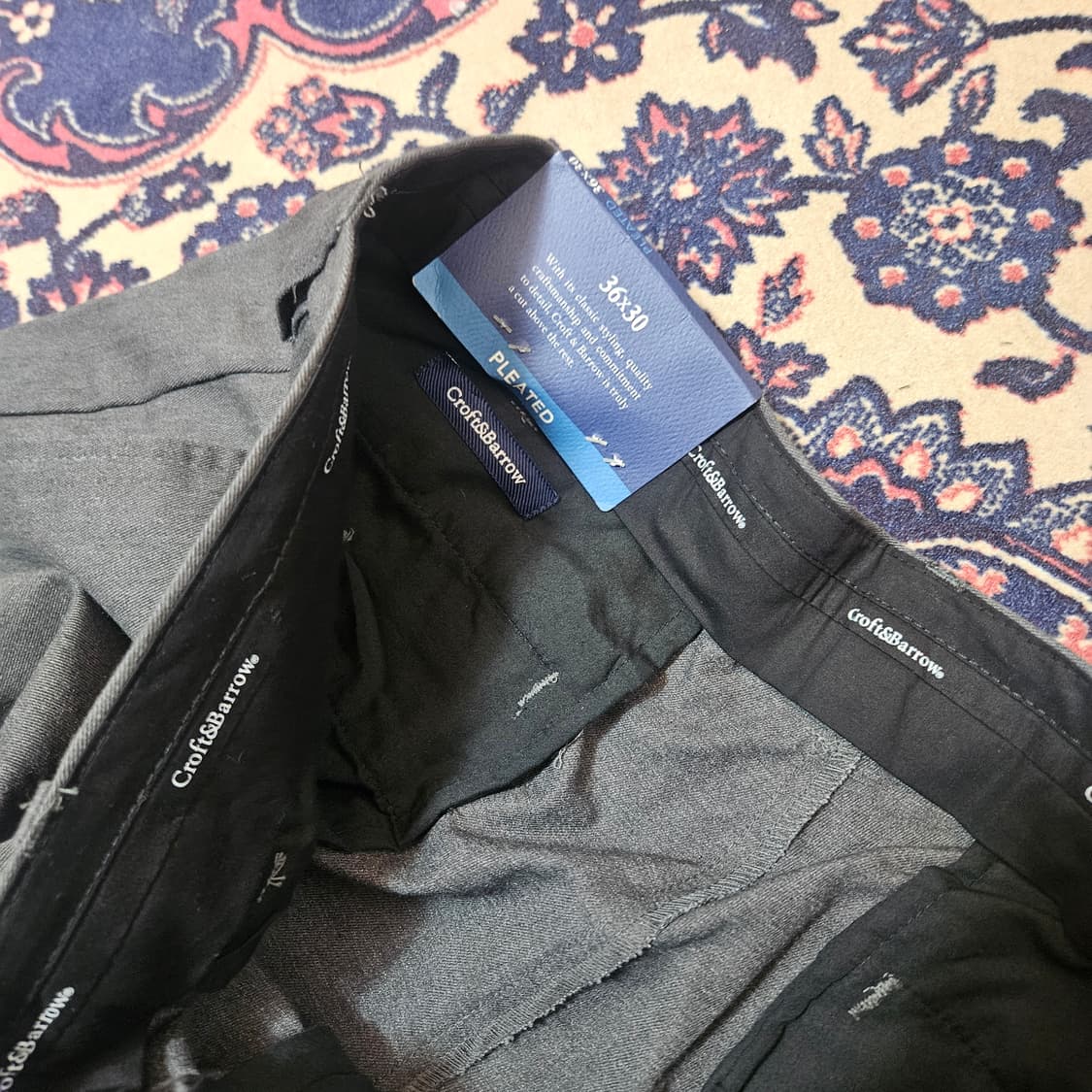  (새상품)Croft & Barrow in USA 코튼 투턱 레귤러 팬츠 상품이미지3