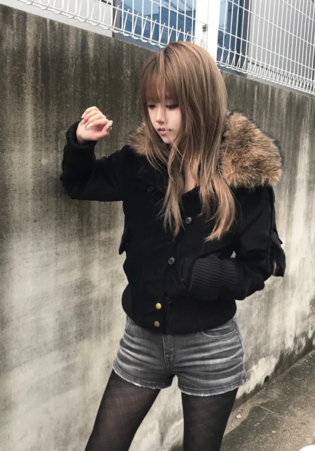 쿄이 나나 벨벳 빈티지 점퍼 상품이미지2