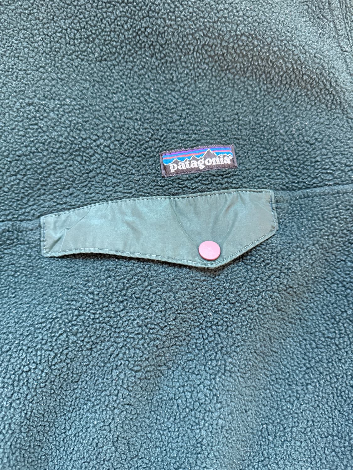 90s USA 파타고니아 신칠라 스냅-T 헌터 그린 상품이미지4