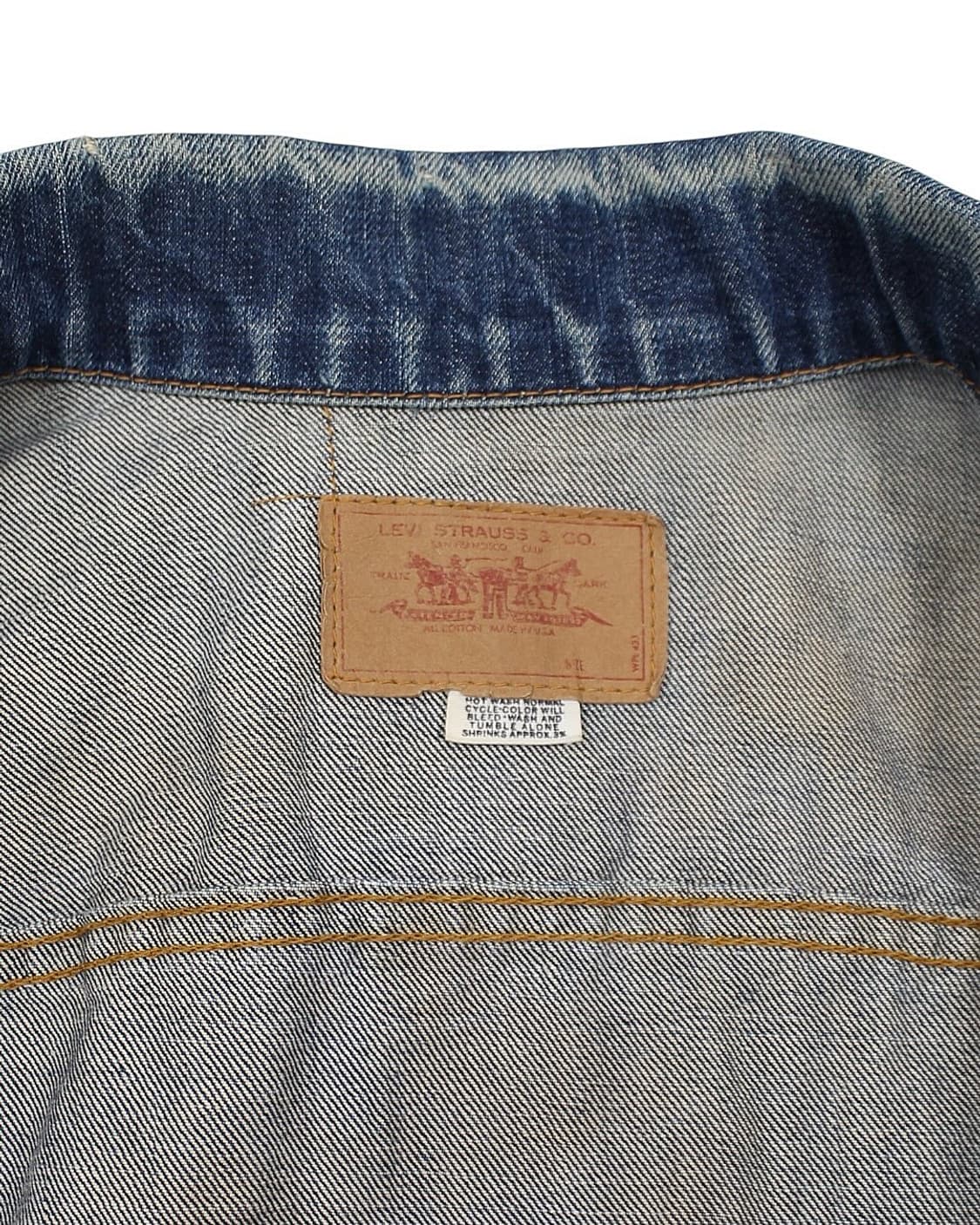 1970s USA 리바이스 70505 데님 자켓 블랭크탭 빈티지 미국제 상품이미지5