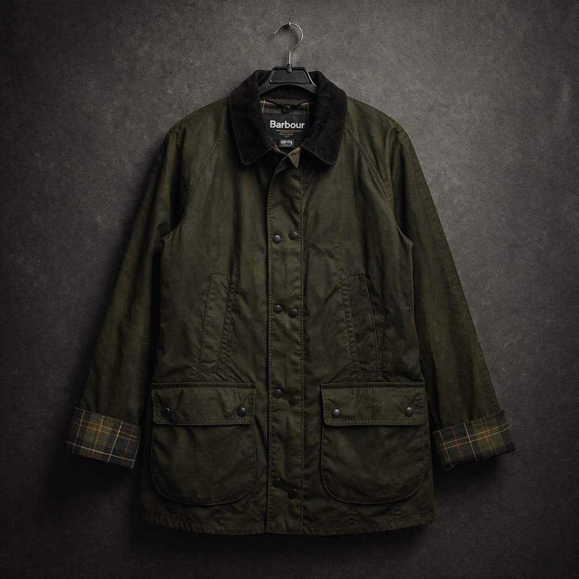 Barbour Classic Olive Waxed Field Jacket 상품이미지1