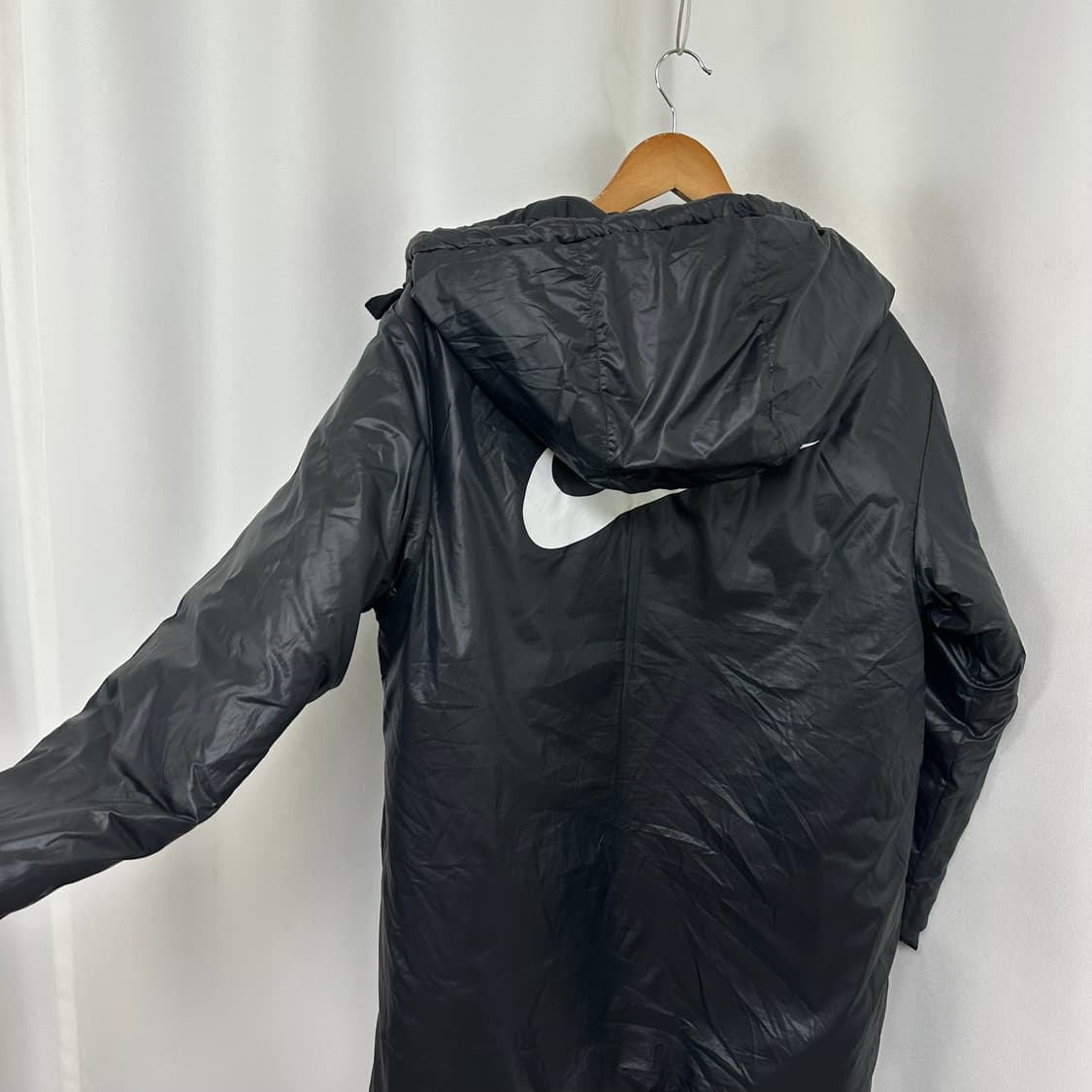 나이키 남자 가벼운 후드 패딩 점퍼 검정 XL(95)  WEO 상품이미지7
