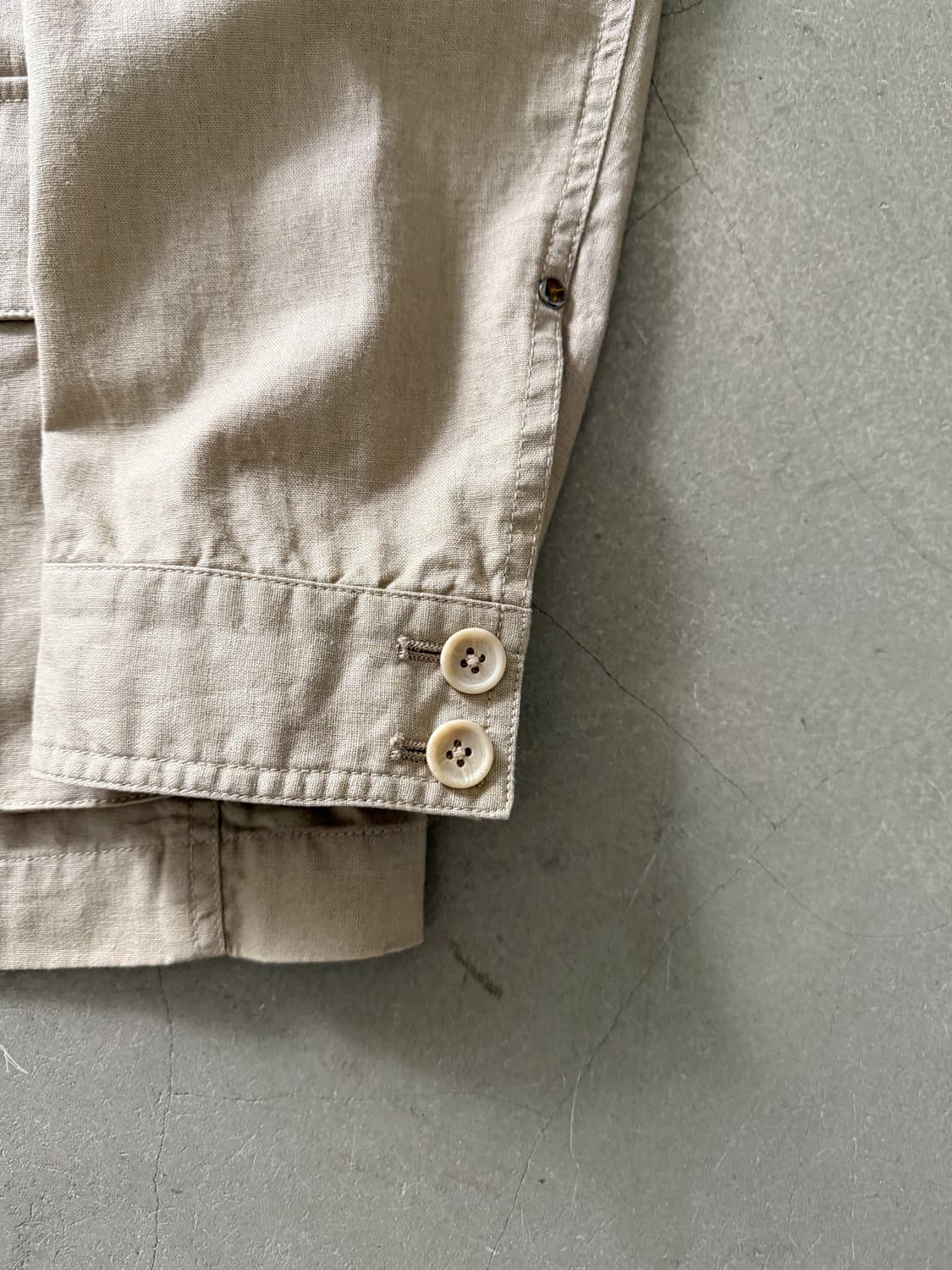 Person's Flip Wear Linen Utility Jacket 상품이미지5