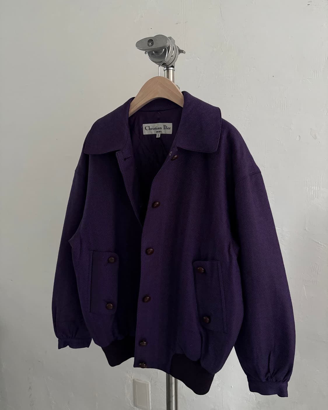 크리스챤 디올 스포츠 90‘s 퍼플 울 헤링턴 자켓 상품이미지8
