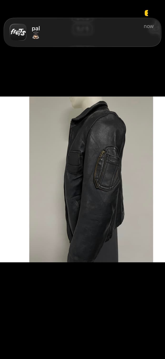 French air force leather jacket 상품이미지2