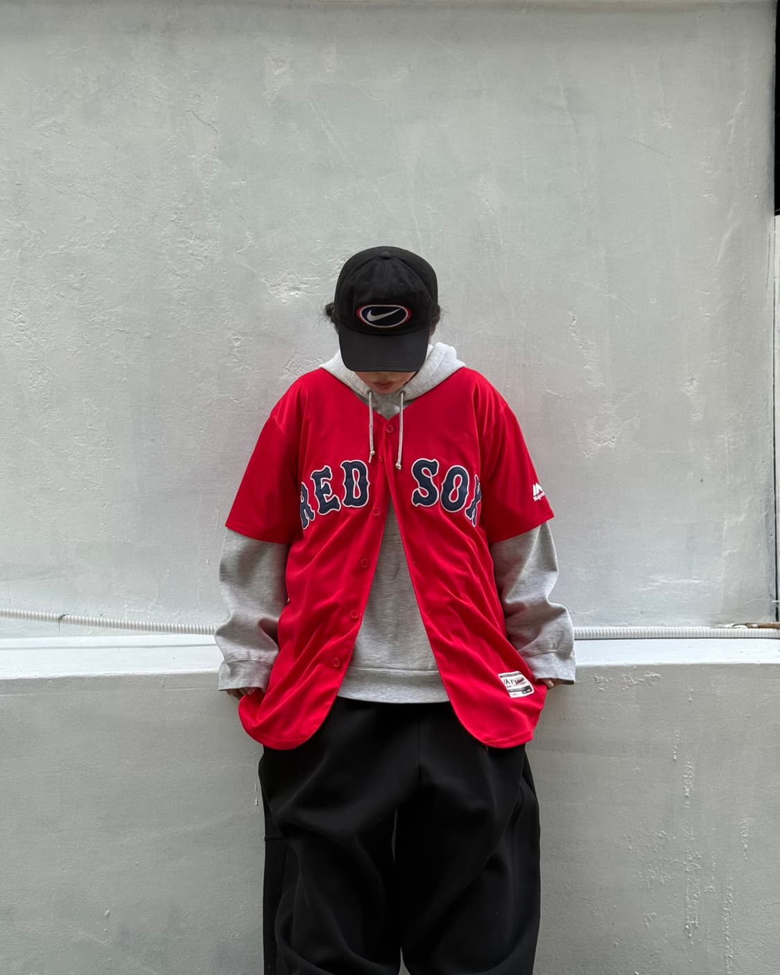 새상품 Majestic BOSTON RED SOX BASEBALL반팔져지 상품이미지3