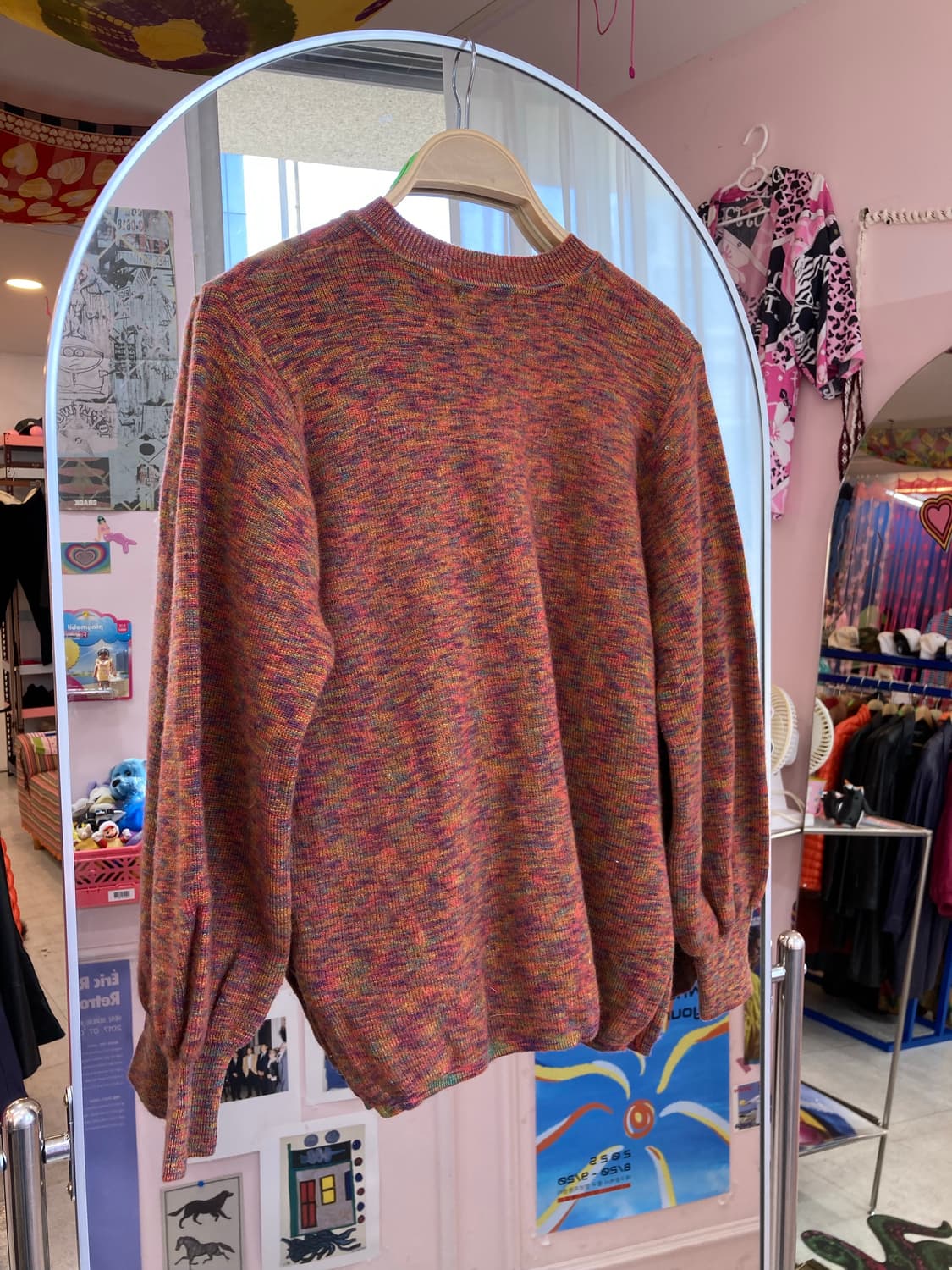 빈티지 레인보우 버튼 가디건 상품이미지5