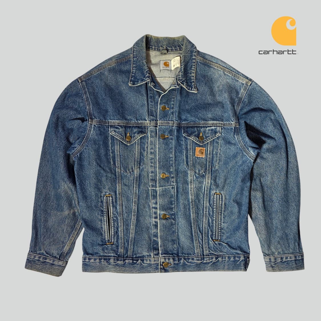 [L]90s 칼하트 CARHARTT 데님 트러커 자켓 청자켓 상품이미지1